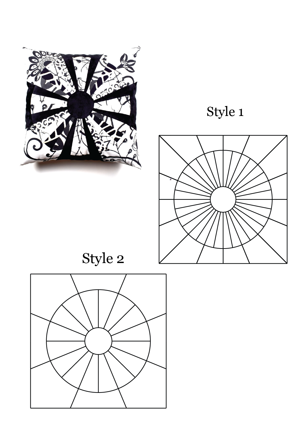 Northern Cross - Pillowcase - PDF Sewing Pattern