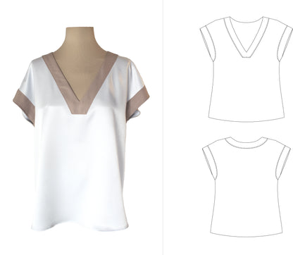 Lace Peplum - Top - PDF Sewing Pattern